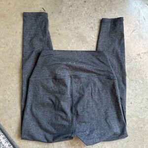 Varley gray always warm crossover waist leggings small